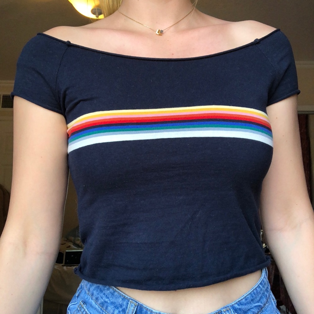 Of-the-shoulder Crop Top